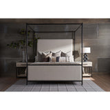 Cascade Canopy King Bed, Berber Fleece-Furniture - Bedroom-High Fashion Home