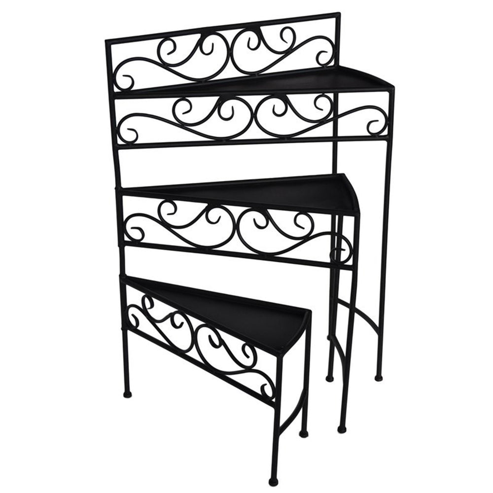 Cascade Shelf, Black-Accessories-High Fashion Home