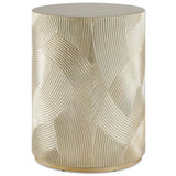 Cassandra Accent Table, Gold Leaf