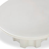 Cassandra Outdoor Round Coffee Table, Ivory