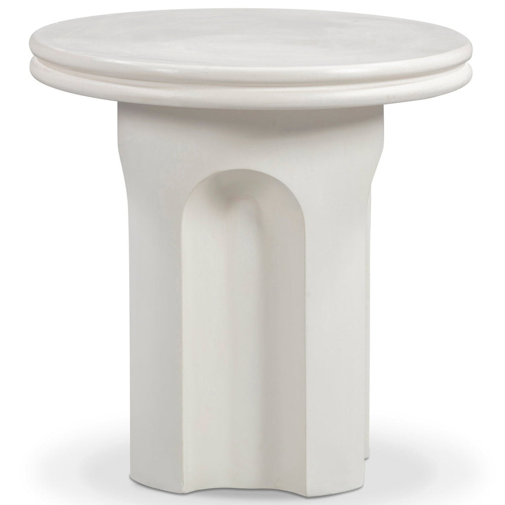 Cassandra Outdoor Side Table, Ivory