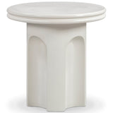 Cassandra Outdoor Side Table, Ivory