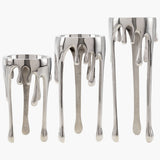 Castellana Candleholder, Silver, Set of 3-Accessories-High Fashion Home