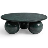 Castello Round Coffee Table, Forest Green-Furniture - Accent Tables-High Fashion Home