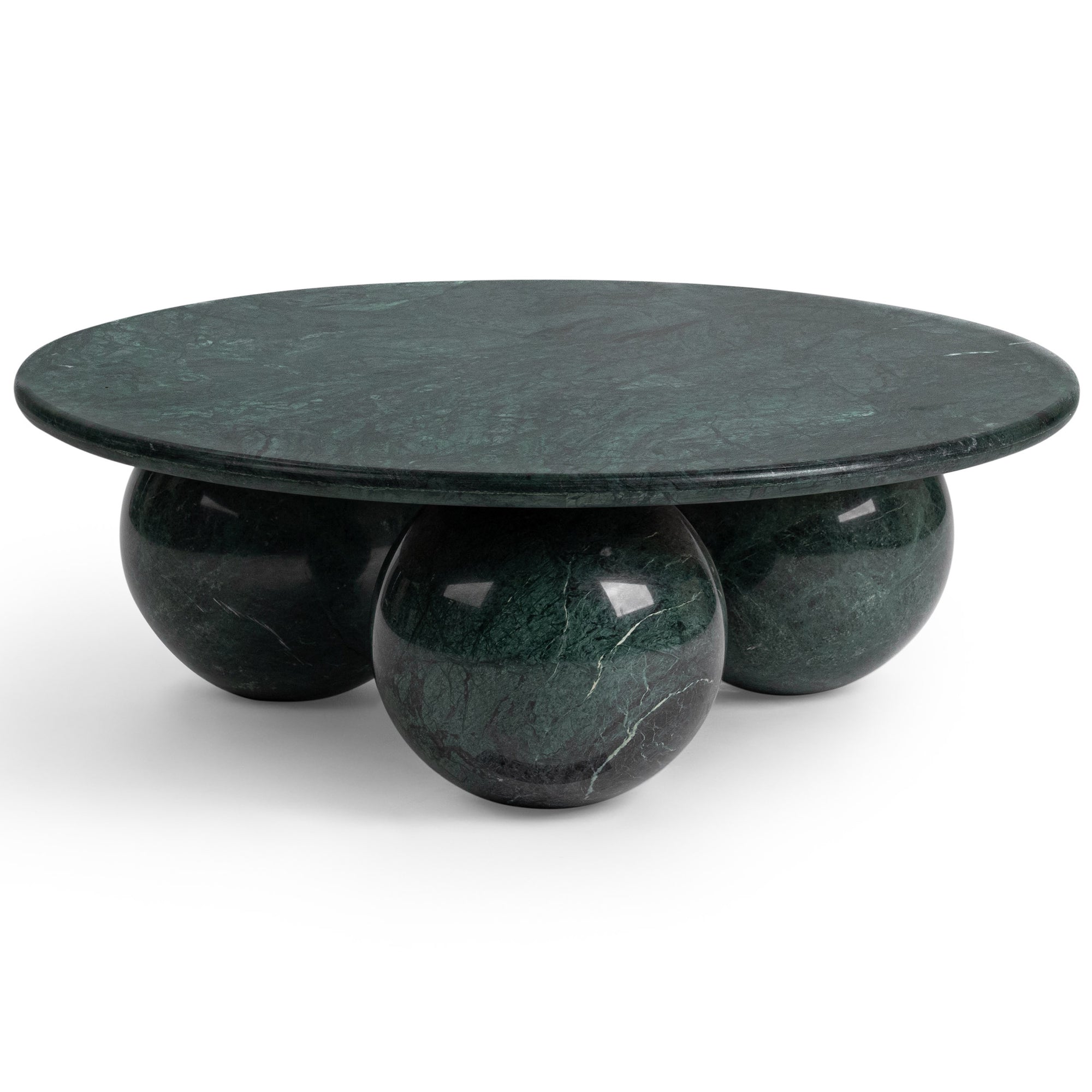Castello Round Coffee Table, Forest Green – High Fashion Home