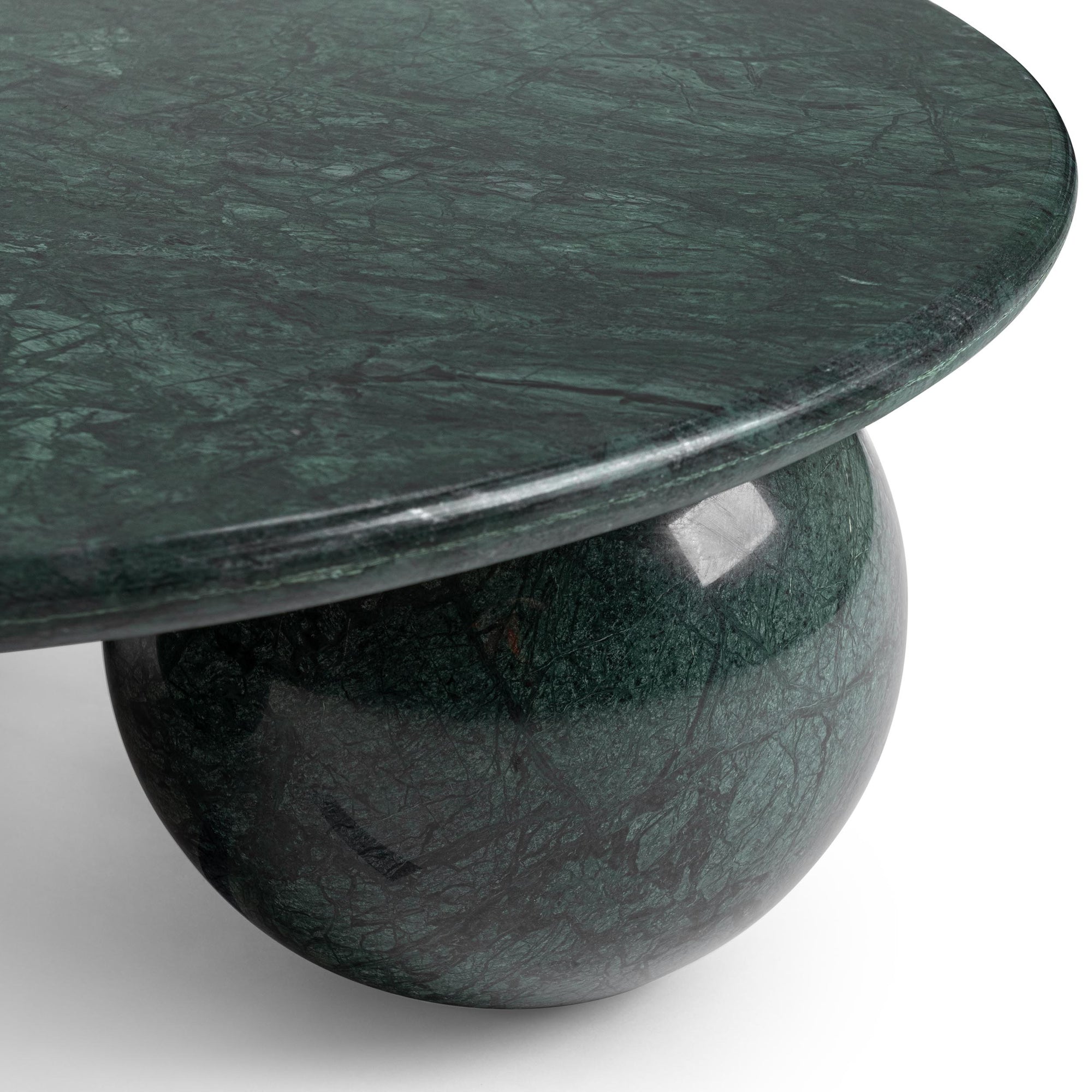 Castello Round Coffee Table, Forest Green – High Fashion Home