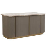 Cataldi Kitchen Island, Taupe