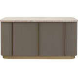 Cataldi Kitchen Island, Taupe