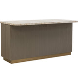 Cataldi Kitchen Island, Taupe