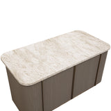 Cataldi Kitchen Island, Taupe