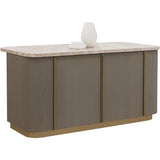 Cataldi Kitchen Island, Taupe