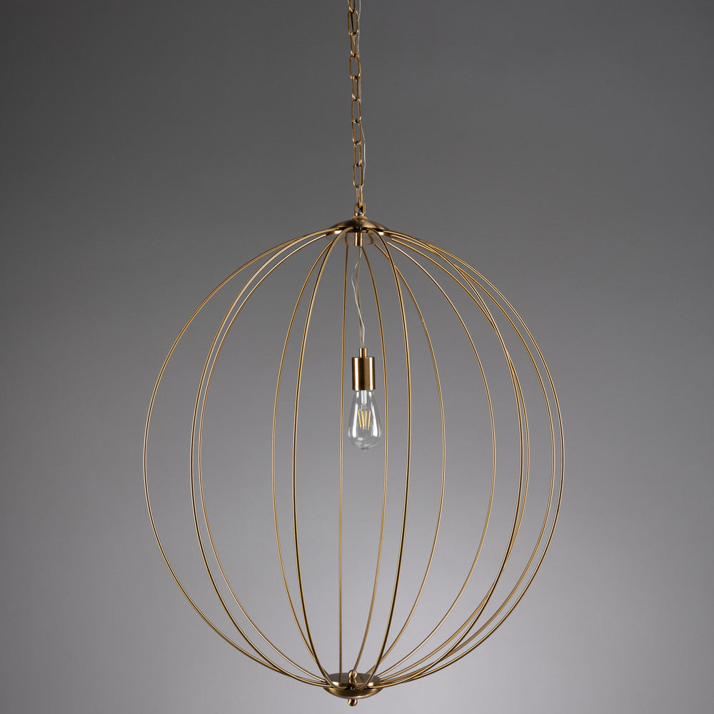 Catherine Round Chandelier, Gold-Lighting-High Fashion Home