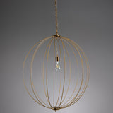 Catherine Round Chandelier, Gold-Lighting-High Fashion Home