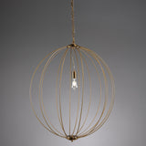 Catherine Round Chandelier, Gold-Lighting-High Fashion Home
