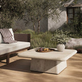 Cava Outdoor Coffee Table, Textured Sand by Four Hands-Furniture - Outdoor-High Fashion Home