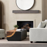 Cavallo Cocktail Table, Black-Furniture - Accent Tables-High Fashion Home