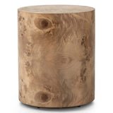 Caya End Table, Caramel Burl