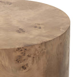 Caya End Table, Caramel Burl