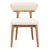 Cedar Dining Chair, White & Walnut-Furniture - Chairs-High Fashion Home
