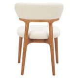 Cedar Dining Chair, White & Walnut-Furniture - Chairs-High Fashion Home