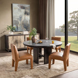 Celadon Round Dining Table, Truffle Roast-Furniture - Dining-High Fashion Home