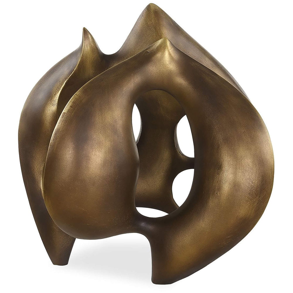 Celestial Flow Sculpture, Brass