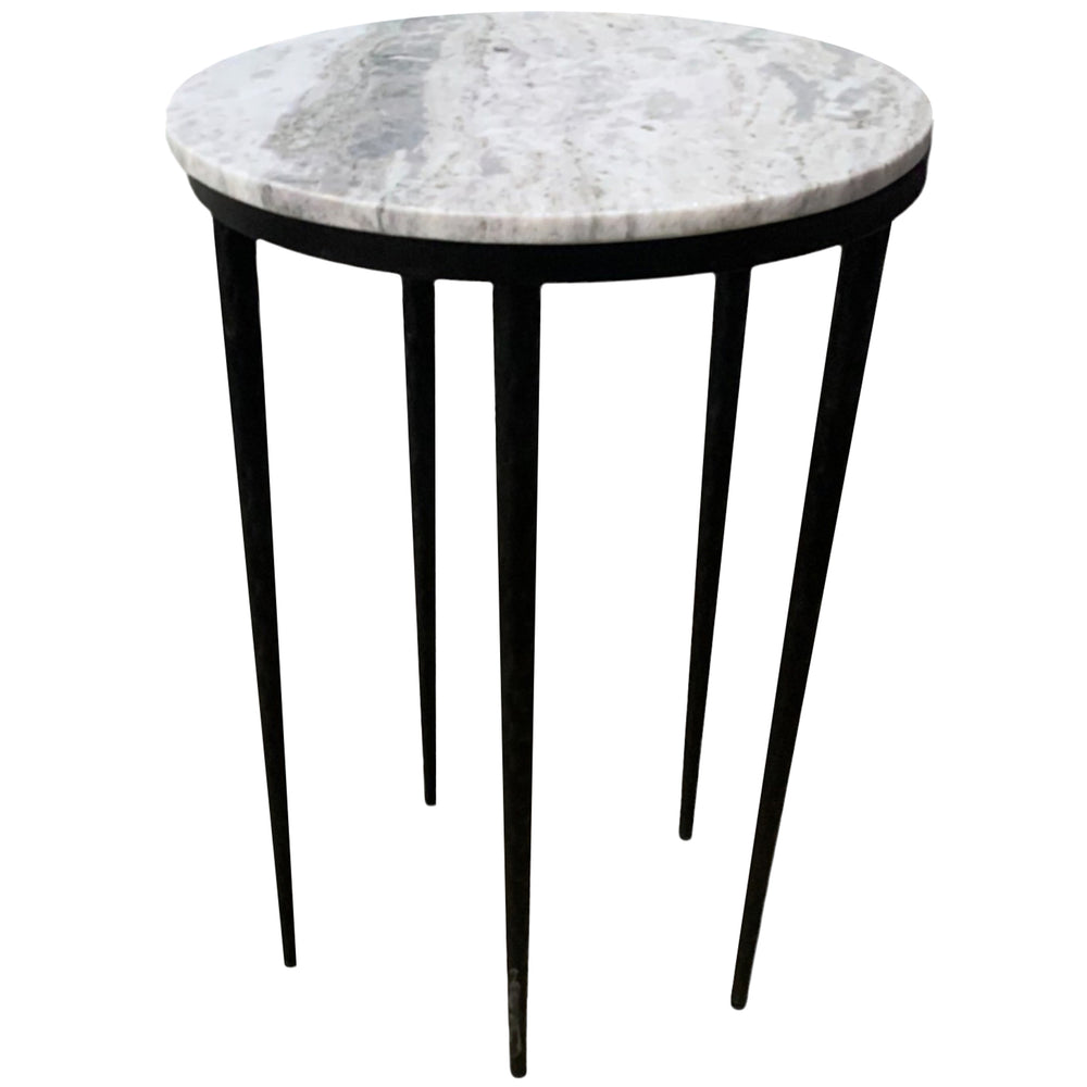 Celia Accent Table, White-Furniture - Accent Tables-High Fashion Home