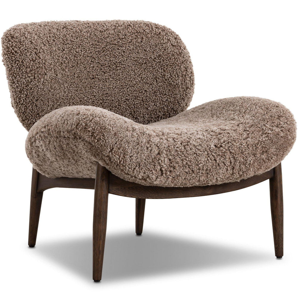 Celine Chair, Taupe Shearling by Four Hands