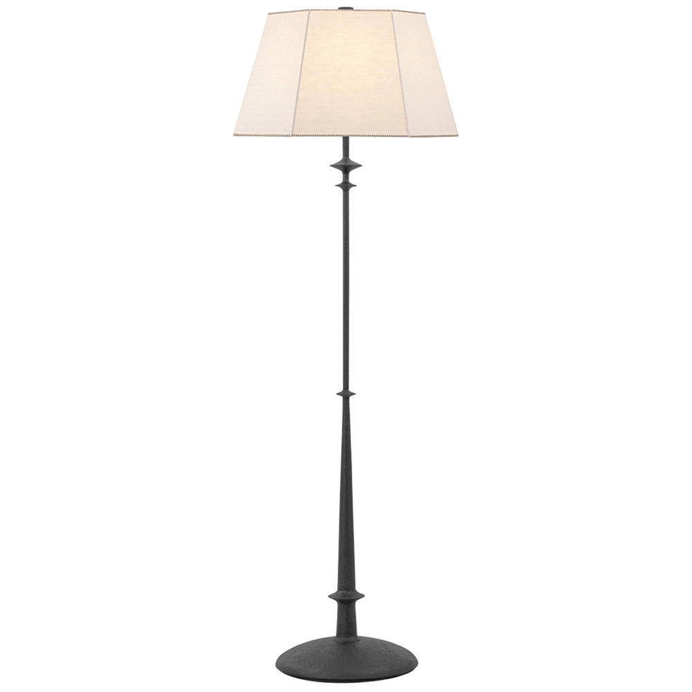 Celmins Floor Lamp, Black Iron
