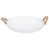 Cement Bowl, White-Accessories-High Fashion Home