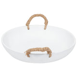 Cement Bowl, White-Accessories-High Fashion Home