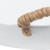 Cement Bowl, White-Accessories-High Fashion Home