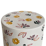 Ceramic Outdoor Table, Floral