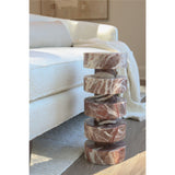 Cerise Spot Table, Cherry Gold-Furniture - Accent Tables-High Fashion Home