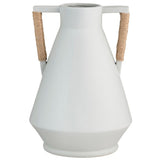 Chaddock Vase, White-Accessories-High Fashion Home