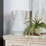 Chaddock Vase, White-Accessories-High Fashion Home