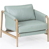 Chakka Leather Chair, Blue