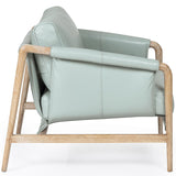 Chakka Leather Chair, Blue