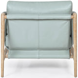 Chakka Leather Chair, Blue