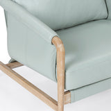 Chakka Leather Chair, Blue