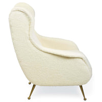 Chalet Boucle Chair, White