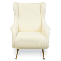 Chalet Boucle Chair, White