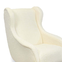 Chalet Boucle Chair, White