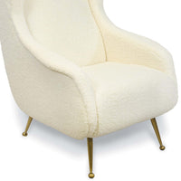 Chalet Boucle Chair, White