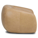 Channing Leather Swivel Chair, Palermo Drift by Four Hands-Furniture - Chair-High Fashion Home