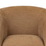 Channing Swivel Chair, Laughlin Ochre by Four Hands