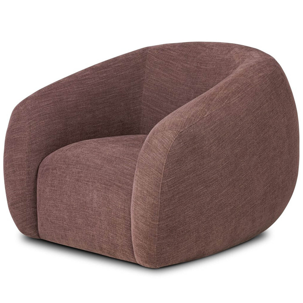 Channing Swivel Chair, Laughlin Plum by Four Hands-Furniture - Chairs-High Fashion Home