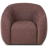 Channing Swivel Chair, Laughlin Plum by Four Hands-Furniture - Chairs-High Fashion Home