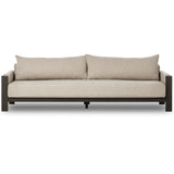 Chapman Outdoor Metal Sofa, Concha Fog