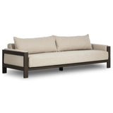 Chapman Outdoor Metal Sofa, Concha Fog